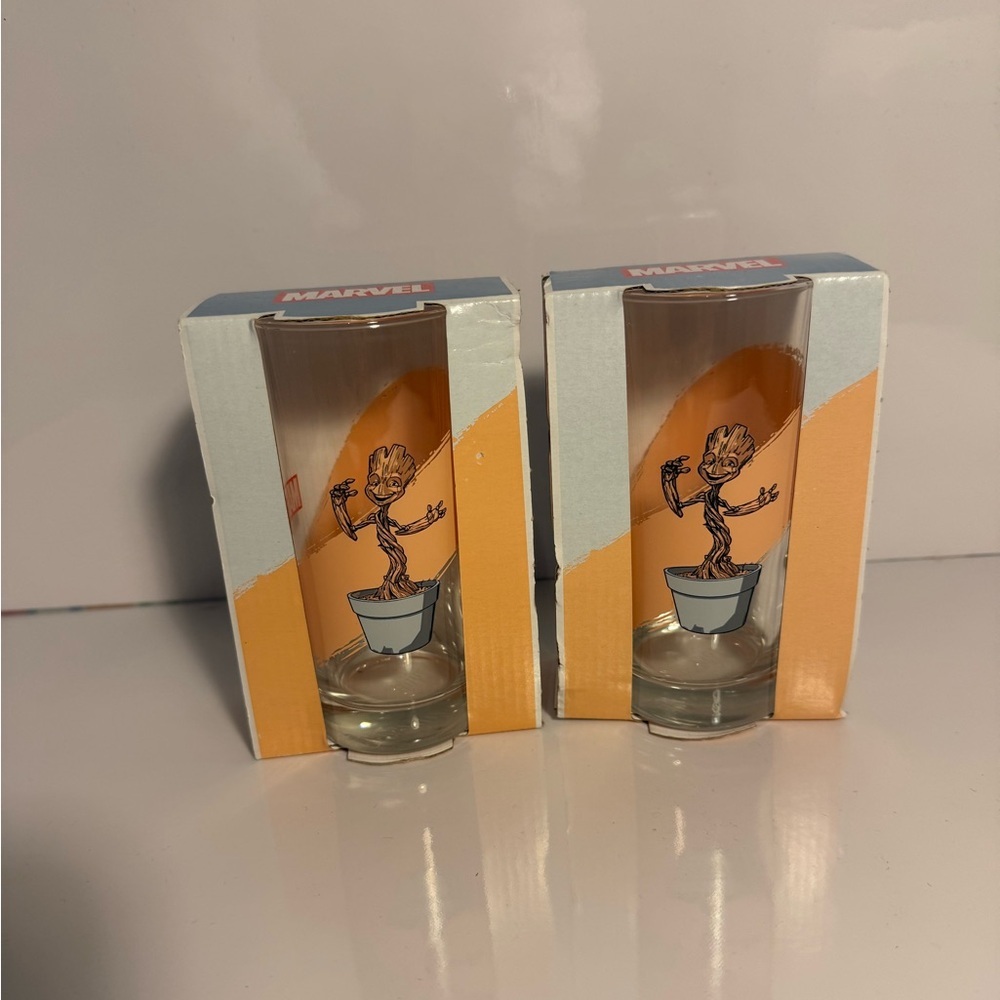 Marvel Groot Drinking Glass Cup Guardians Galaxy Collectible Superhero Tumbler 2